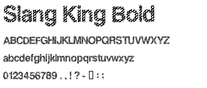 Slang King Bold font